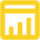 Yellow bar chart icon showing upward growth with four vertical bars