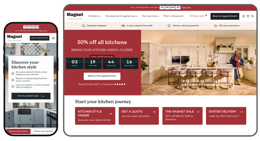 Full-service digital partnership to power Europe’s largest kitchen brands